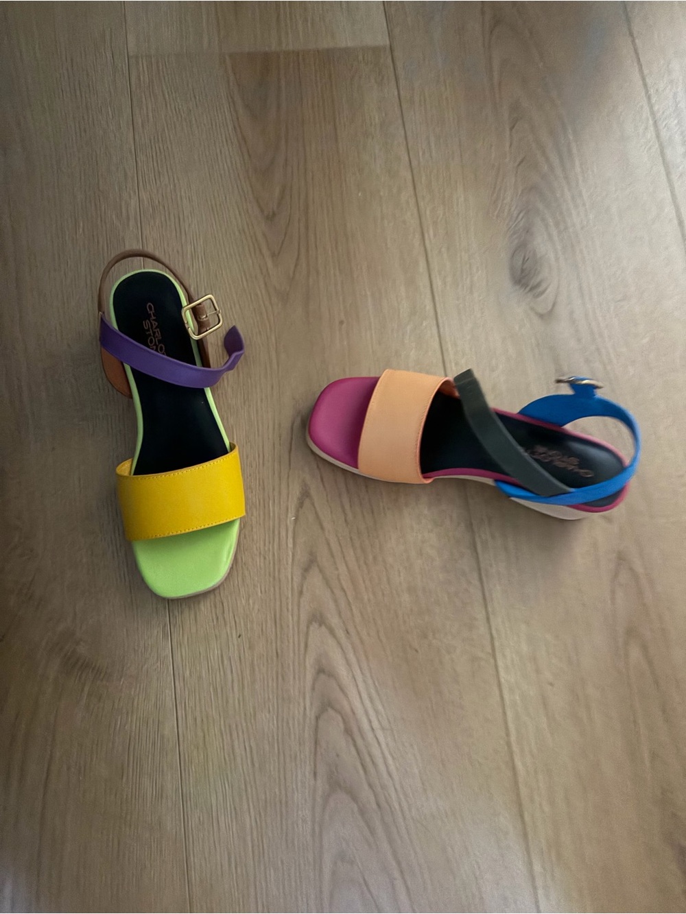 Charlotte Stone Allie Clog Sandal in Nassau - Picture 3 of 3